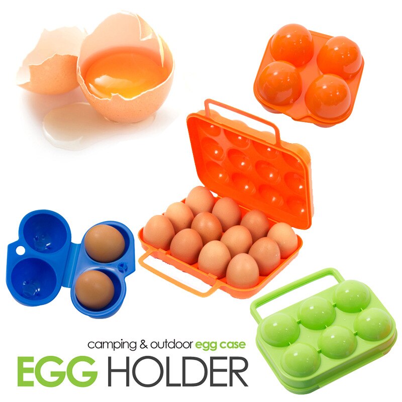 Portable Multiple Eggs Plastic Container Holder Folding Egg Storage Box Handle Case Drop Shipping Home Tool Storage Box